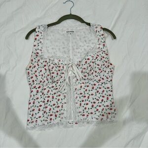 Reformation Rosie Linen Top